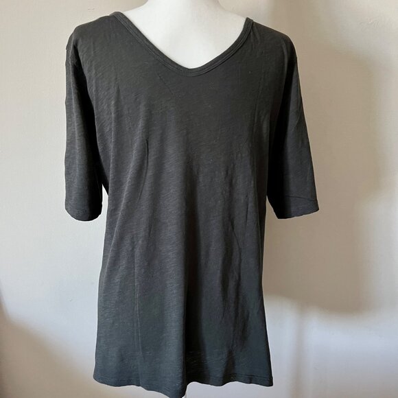 LUCKY BRAND Grey and Cream Zebra Cotton Shirt L - Picture 6 of 8